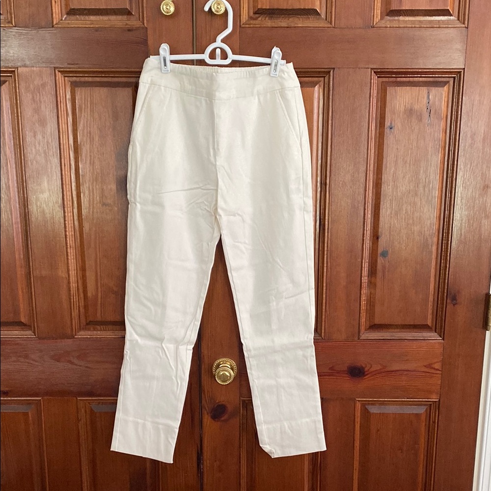 MarlaWynne Flatterfit Cream Pants